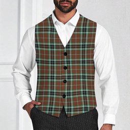 ScotsTee Shop Scottish Thomson Hunting Modern Tartan Waistcoat Sleeveless Suit Vest