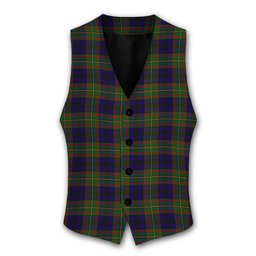 ScotsTee Shop Scottish MacLeish Tartan Waistcoat Sleeveless Suit Vest
