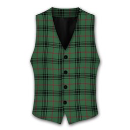 ScotsTee Shop Scottish MacArthur-Fox Modern Tartan Waistcoat Sleeveless Suit Vest
