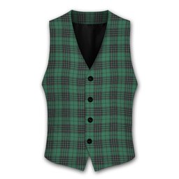 ScotsTee Shop Scottish MacLean Hunting Ancient Tartan Waistcoat Sleeveless Suit Vest