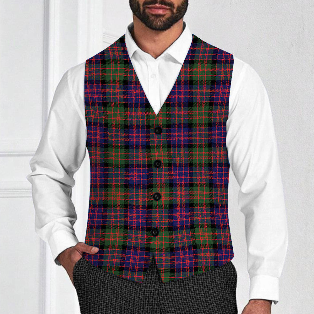 ScotsTee Shop Scottish McDonald Modern Tartan Waistcoat Sleeveless Suit Vest