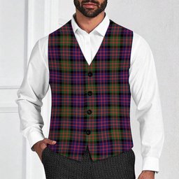 ScotsTee Shop Scottish McDonald Modern Tartan Waistcoat Sleeveless Suit Vest