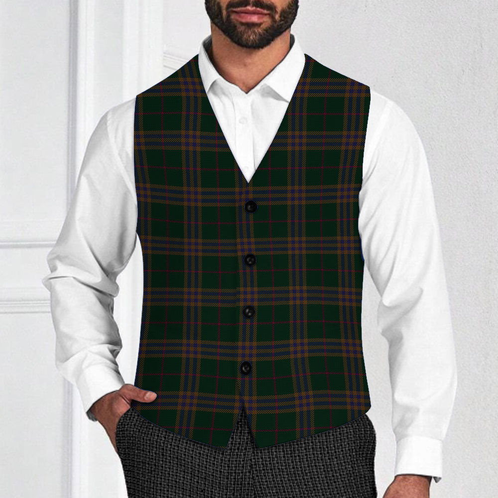 ScotsTee Shop Scottish Yen, Alexander Hunting Tartan Waistcoat Sleeveless Suit Vest