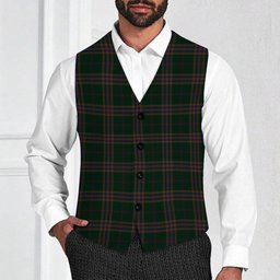 ScotsTee Shop Scottish Yen, Alexander Hunting Tartan Waistcoat Sleeveless Suit Vest