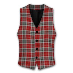 ScotsTee Shop Scottish MacLean of Duart Dress 2 Tartan Waistcoat Sleeveless Suit Vest