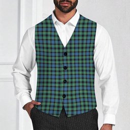 ScotsTee Shop Scottish Mouat Tartan Waistcoat Sleeveless Suit Vest