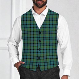ScotsTee Shop Scottish Stevenson Hunting Ancient Tartan Waistcoat Sleeveless Suit Vest