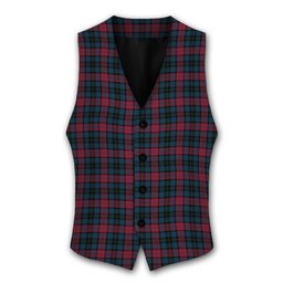ScotsTee Shop Scottish Lindsay-McGee Modern Clan Tartan Waistcoat Sleeveless Suit Vest