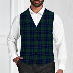 ScotsTee Shop Scottish Montgomery Tartan Waistcoat Sleeveless Suit Vest
