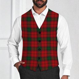 ScotsTee Shop Scottish Lindsay 3 Tartan Waistcoat Sleeveless Suit Vest