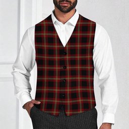 ScotsTee Shop Scottish Perry Dress Tartan Waistcoat Sleeveless Suit Vest