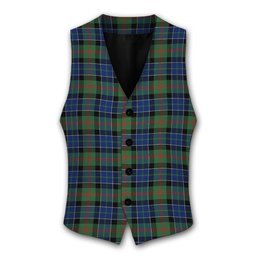 ScotsTee Shop Scottish Paterson Modern Tartan Waistcoat Sleeveless Suit Vest