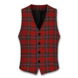 ScotsTee Shop Scottish MacIngust Tartan Waistcoat Sleeveless Suit Vest