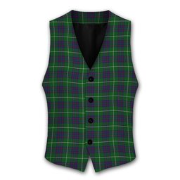 ScotsTee Shop Scottish MacIntyre Hunting Tartan Waistcoat Sleeveless Suit Vest