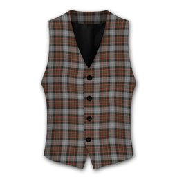 ScotsTee Shop Scottish MacRae Hunting Weathered Tartan Waistcoat Sleeveless Suit Vest