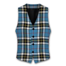 ScotsTee Shop Scottish Thompson Society Tartan Waistcoat Sleeveless Suit Vest