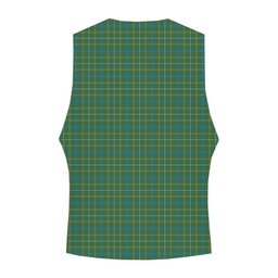 ScotsTee Shop Scottish Kennedy Irish Modern Tartan Waistcoat Sleeveless Suit Vest