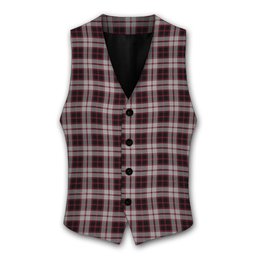 ScotsTee Shop Scottish McPherson Tartan Waistcoat Sleeveless Suit Vest