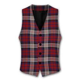 ScotsTee Shop Scottish McDonald Dress Irish Tartan Waistcoat Sleeveless Suit Vest