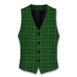 ScotsTee Shop Scottish Ross Hunting 3 Tartan Waistcoat Sleeveless Suit Vest