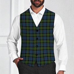 ScotsTee Shop Scottish Newlands of Lauriston Tartan Waistcoat Sleeveless Suit Vest
