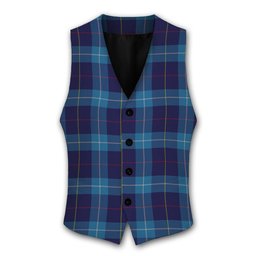 ScotsTee Shop Scottish McKerrell of Hillhouse Tartan Waistcoat Sleeveless Suit Vest