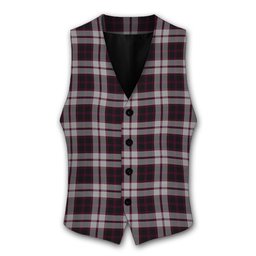 ScotsTee Shop Scottish MacPherson of Pitmain Tartan Waistcoat Sleeveless Suit Vest