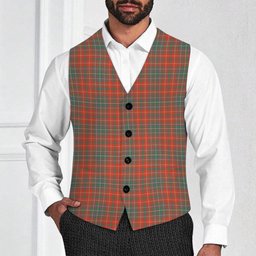 ScotsTee Shop Scottish McDougall Ancient Tartan Waistcoat Sleeveless Suit Vest
