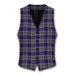 ScotsTee Shop Scottish Hanna of Stirlingshire Tartan Waistcoat Sleeveless Suit Vest