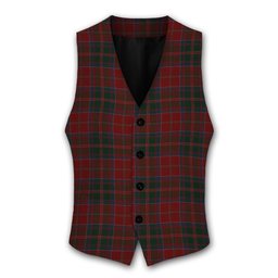 ScotsTee Shop Scottish McDonald of Glencoe Tartan Waistcoat Sleeveless Suit Vest