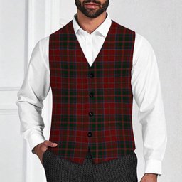 ScotsTee Shop Scottish McDonald of Glencoe Tartan Waistcoat Sleeveless Suit Vest