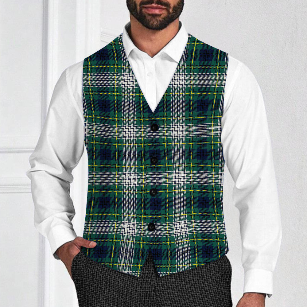 ScotsTee Shop Scottish Johnstone Dress Modern Tartan Waistcoat Sleeveless Suit Vest