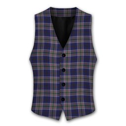 ScotsTee Shop Scottish Heston Tartan Waistcoat Sleeveless Suit Vest