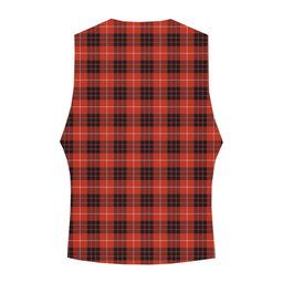 ScotsTee Shop Scottish Monroe Black and Red Ancient Tartan Waistcoat Sleeveless Suit Vest