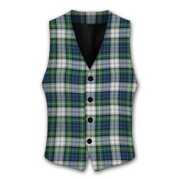 ScotsTee Shop Scottish Gordon Dress Ancient Tartan Waistcoat Sleeveless Suit Vest