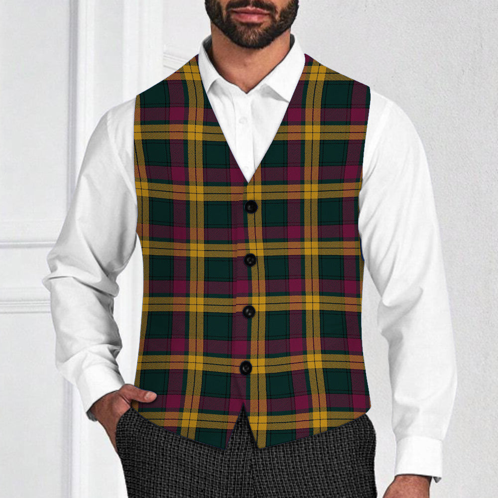 ScotsTee Shop Scottish MacMillan Modern Tartan Waistcoat Sleeveless Suit Vest