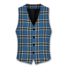 ScotsTee Shop Scottish MacTavish Dress Modern Tartan Waistcoat Sleeveless Suit Vest