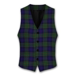 ScotsTee Shop Scottish Leung Tartan Waistcoat Sleeveless Suit Vest