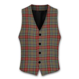 ScotsTee Shop Scottish Muirhead Hunting Modern Tartan Waistcoat Sleeveless Suit Vest