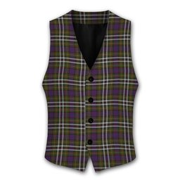 ScotsTee Shop Scottish MacDonell of Glengarry Dress Tartan Waistcoat Sleeveless Suit Vest