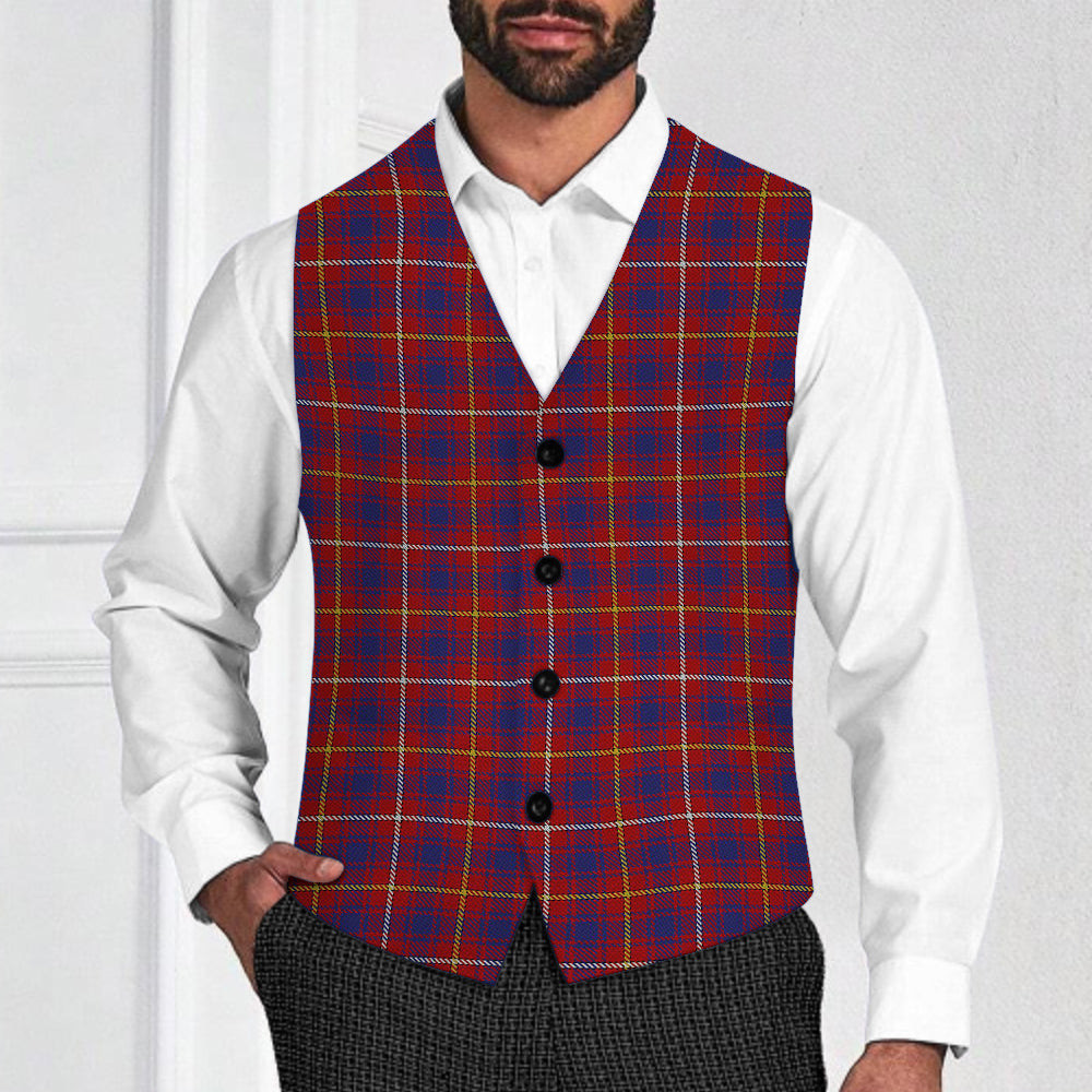 ScotsTee Shop Scottish MacKeever Tartan Waistcoat Sleeveless Suit Vest