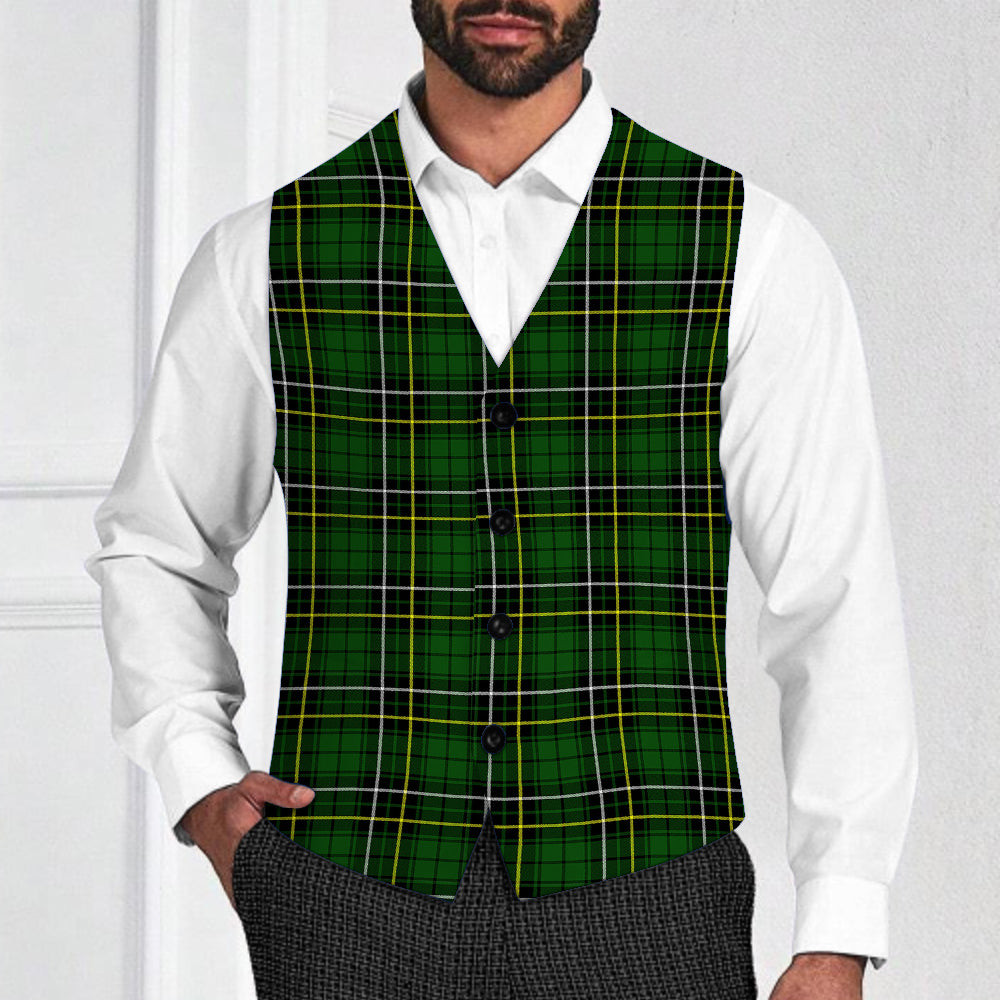 ScotsTee Shop Scottish MacAlpin Modern Tartan Waistcoat Sleeveless Suit Vest