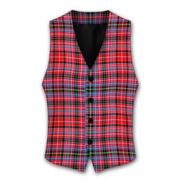ScotsTee Shop Scottish Straiton Tartan Waistcoat Sleeveless Suit Vest