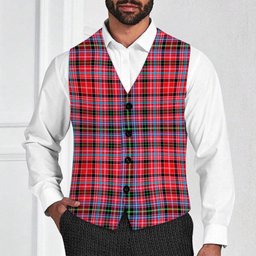 ScotsTee Shop Scottish Straiton Tartan Waistcoat Sleeveless Suit Vest