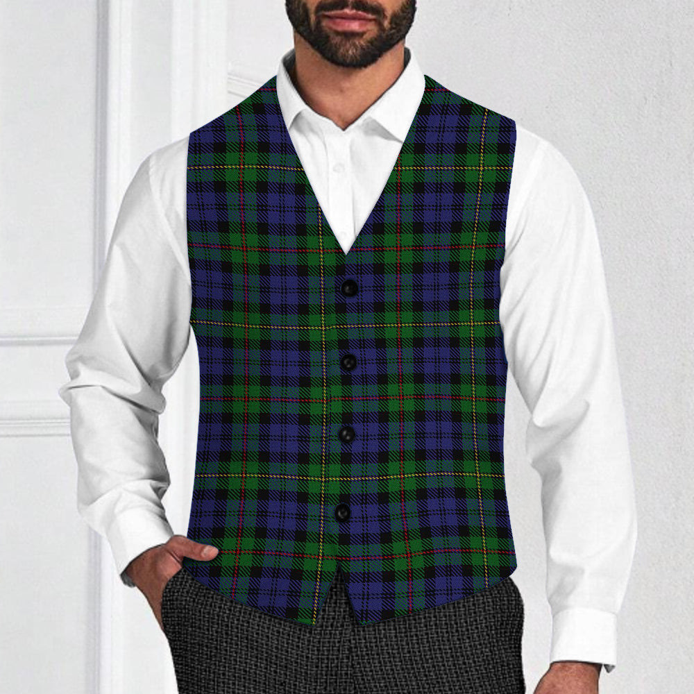 ScotsTee Shop Scottish MacEwen Tartan Waistcoat Sleeveless Suit Vest