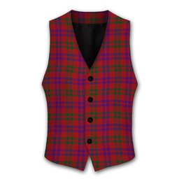 ScotsTee Shop Scottish Lovat or Fraser Tartan Waistcoat Sleeveless Suit Vest