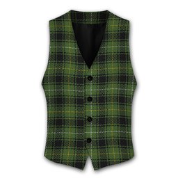 ScotsTee Shop Scottish MacIver Hunting Tartan Waistcoat Sleeveless Suit Vest