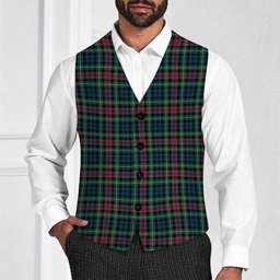 ScotsTee Shop Scottish Keith District Modern Tartan Waistcoat Sleeveless Suit Vest