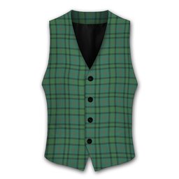 ScotsTee Shop Scottish Ross Hunting Ancient Tartan Waistcoat Sleeveless Suit Vest