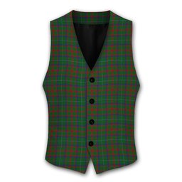 ScotsTee Shop Scottish Shaw of Tordarroch Green Hunting Tartan Waistcoat Sleeveless Suit Vest